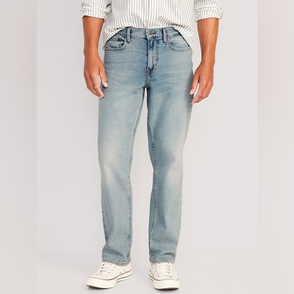 OLD NAVY Loose Built-In Flex Jeans - Light Wash